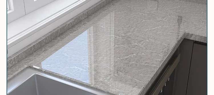 40cm Marble Kitchen Oil-Proof Film Stove Waterproof Self-Adhesive Wallpaper Countertop Cabinet Renovation Tile Wall Stickers
