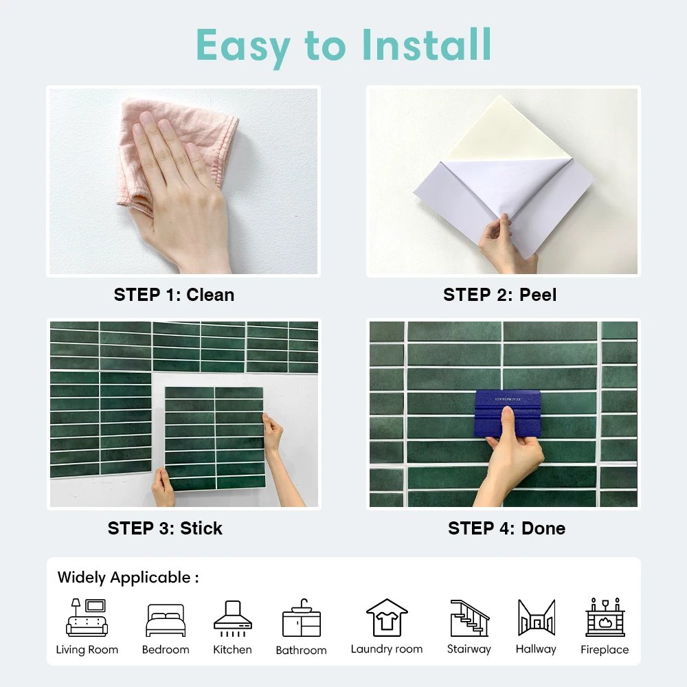 Decorative 3D Peel and Stick Wall Panel 3D Tile Sticker Self-Adhesive Kitchen Tile Backsplash Bathroom Wall Sticker Waterproof Decorative 3D Peel and Stick Wall Panel 3D Tile Sticker Self-Adhesive Kitchen Tile Backsplash Bathroom Wall Sticker Waterproof