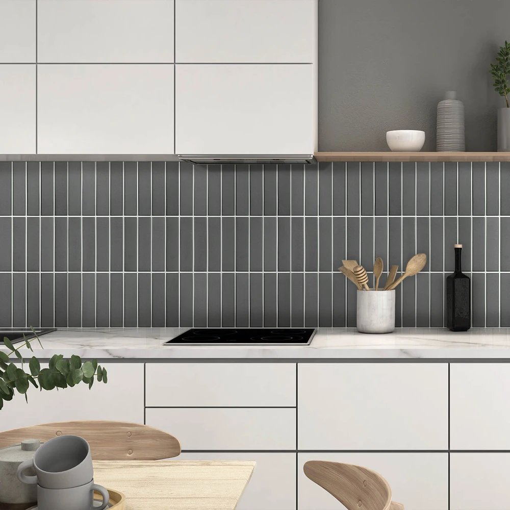 Decorative 3D Peel and Stick Wall Panel 3D Tile Sticker Self-Adhesive Kitchen Tile Backsplash Bathroom Wall Sticker Waterproof