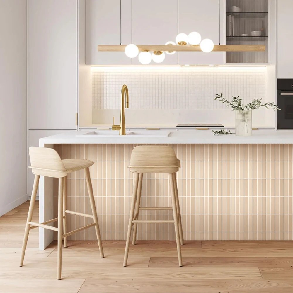 Decorative 3D Peel and Stick Wall Panel 3D Tile Sticker Self-Adhesive Kitchen Tile Backsplash Bathroom Wall Sticker Waterproof