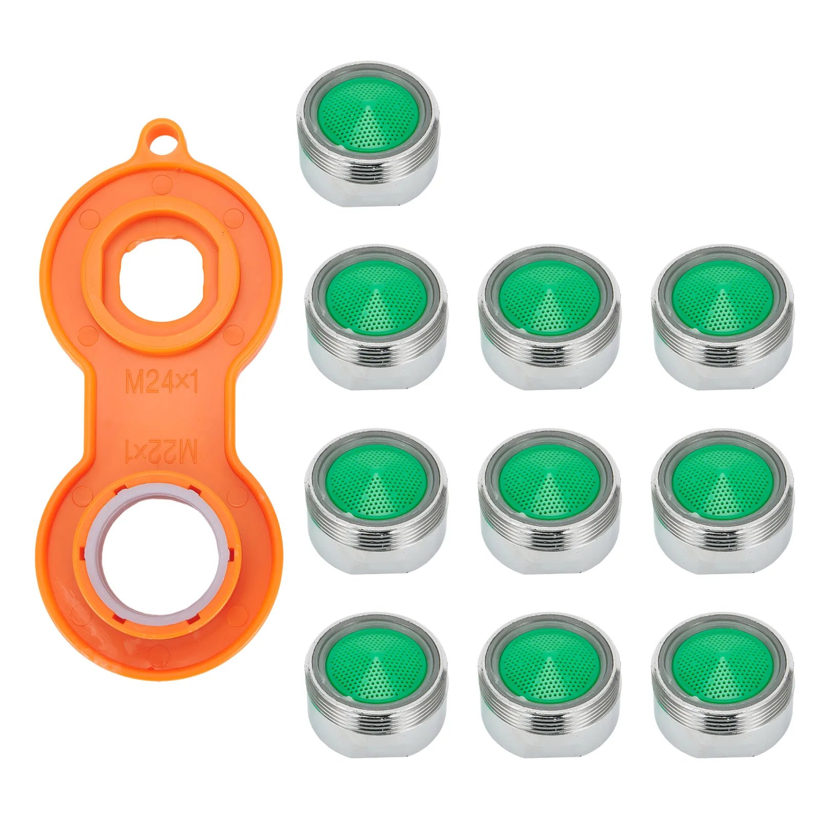 10pcs Water Saving Faucet Aerator Replaceable Filter Mixed Nozzle M24 24mm Thread Bathroom Faucet Bubbler Accessories