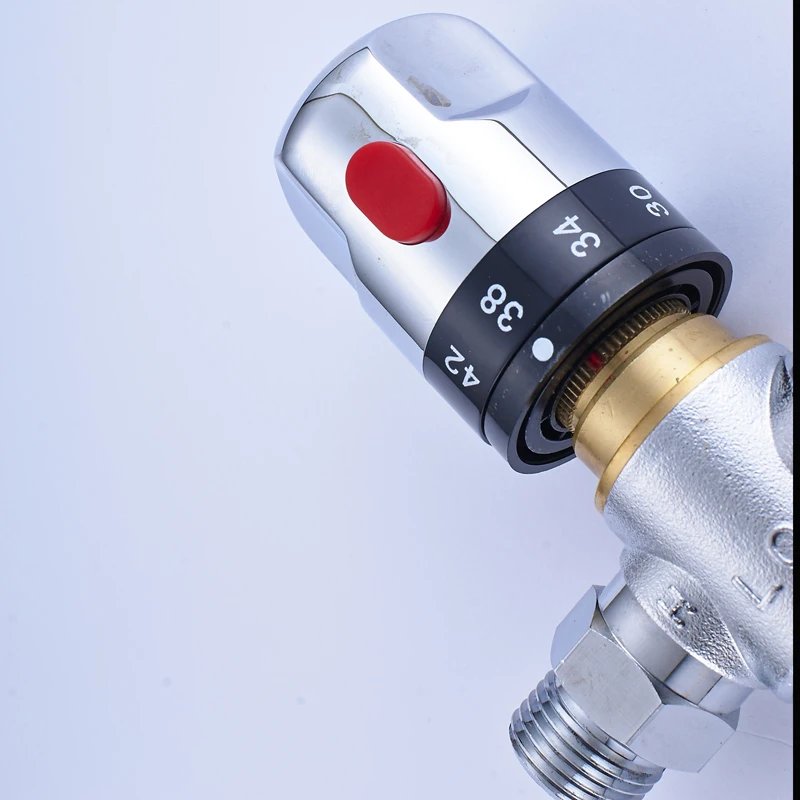 Brass Thermostatic Mixing Valve Standard 1/2 Bathroom Accessories Replacement Thermostatic Cartridge Valve for Mixer Faucet Brass Thermostatic Mixing Valve Standard 1/2 Bathroom Accessories Replacement Thermostatic Cartridge Valve for Mixer Faucet
