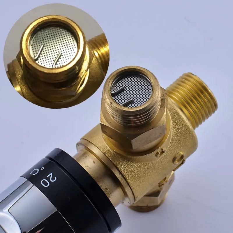 Brass Thermostatic Mixing Valve Standard 1/2 Bathroom Accessories Replacement Thermostatic Cartridge Valve for Mixer Faucet Brass Thermostatic Mixing Valve Standard 1/2 Bathroom Accessories Replacement Thermostatic Cartridge Valve for Mixer Faucet