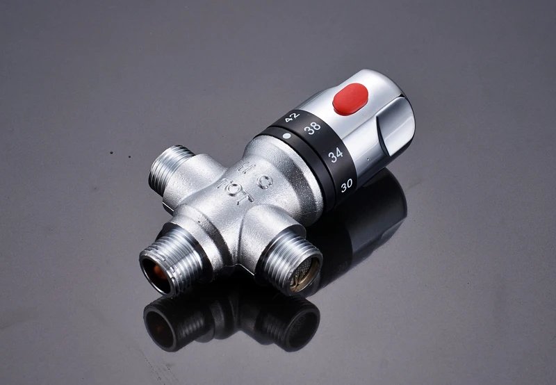 Brass Thermostatic Mixing Valve Standard 1/2 Bathroom Accessories Replacement Thermostatic Cartridge Valve for Mixer Faucet Brass Thermostatic Mixing Valve Standard 1/2 Bathroom Accessories Replacement Thermostatic Cartridge Valve for Mixer Faucet