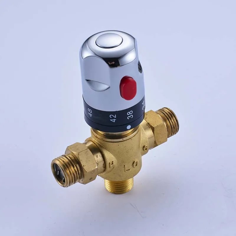 Brass Thermostatic Mixing Valve Standard 1/2 Bathroom Accessories Replacement Thermostatic Cartridge Valve for Mixer Faucet Brass Thermostatic Mixing Valve Standard 1/2 Bathroom Accessories Replacement Thermostatic Cartridge Valve for Mixer Faucet