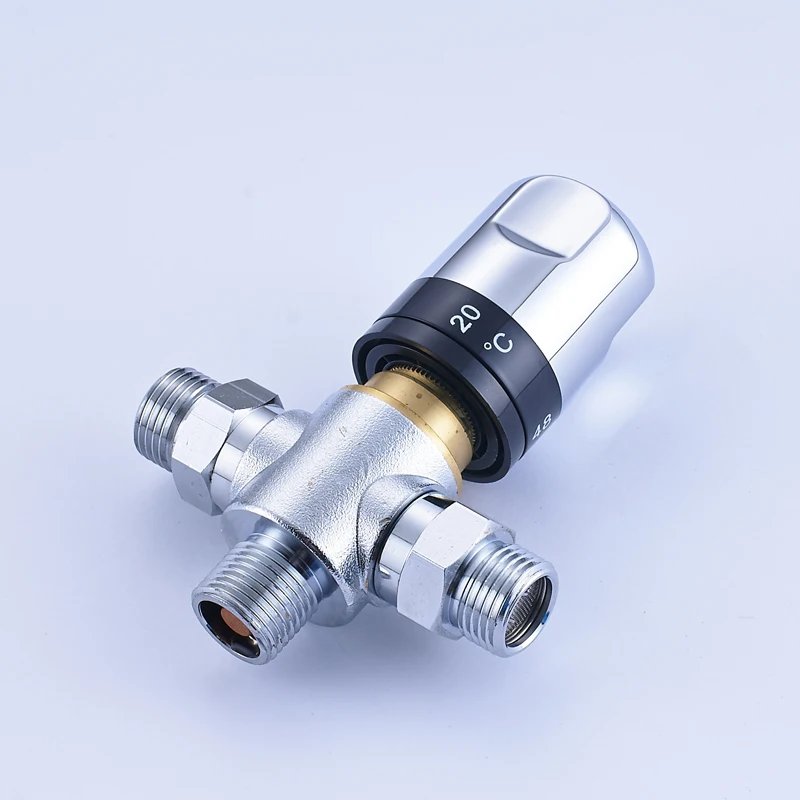 Brass Thermostatic Mixing Valve Standard 1/2 Bathroom Accessories Replacement Thermostatic Cartridge Valve for Mixer Faucet Brass Thermostatic Mixing Valve Standard 1/2 Bathroom Accessories Replacement Thermostatic Cartridge Valve for Mixer Faucet