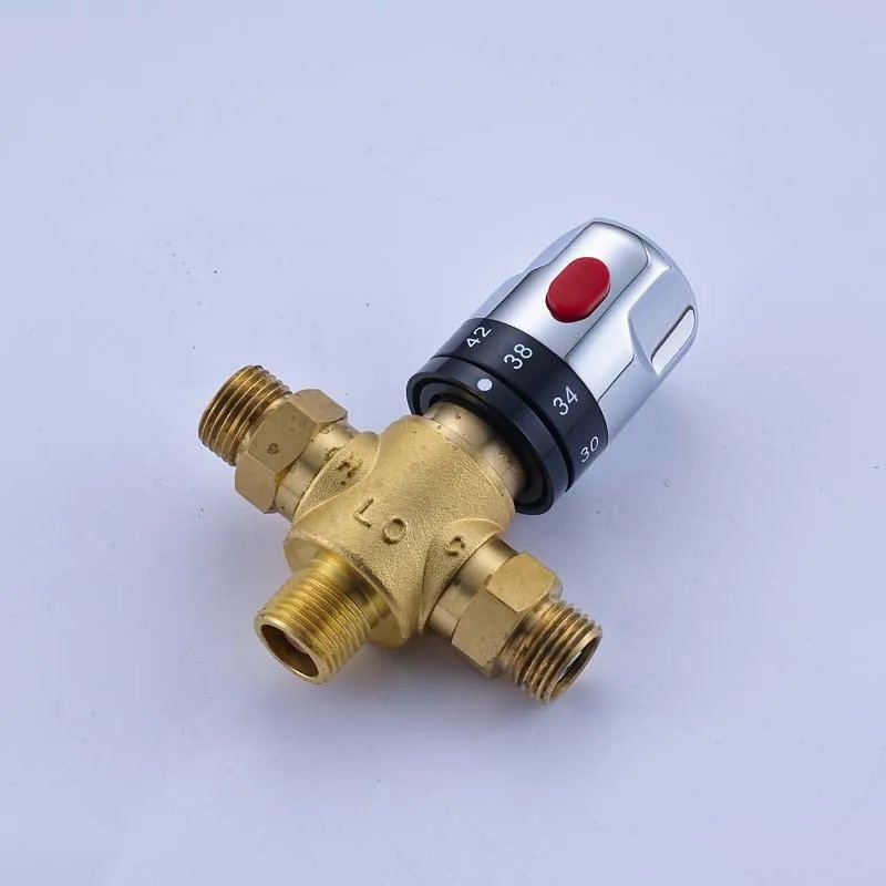 Brass Thermostatic Mixing Valve Standard 1/2 Bathroom Accessories Replacement Thermostatic Cartridge Valve for Mixer Faucet Brass Thermostatic Mixing Valve Standard 1/2 Bathroom Accessories Replacement Thermostatic Cartridge Valve for Mixer Faucet