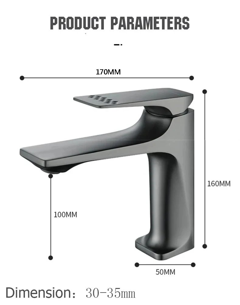 Brass Core Modern Bathroom Sink Faucet Single Handle Deck Mounted Wash Basin Water Tap Hot And Cold Mixer
