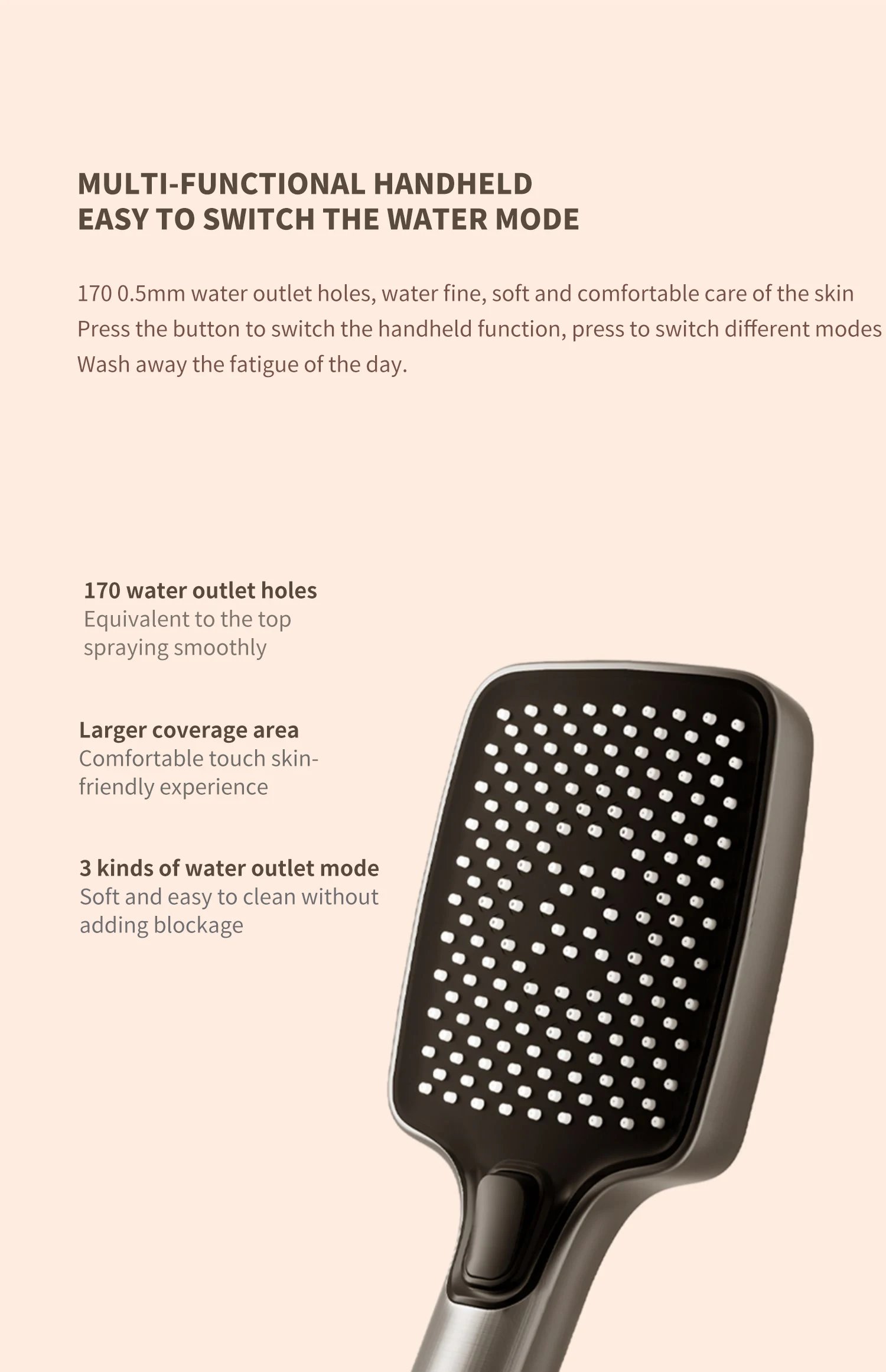 Shower System Thermostat  Faucet for Bathroom Wall Mount Rainfall  Digital Display Modern  Bath  Set