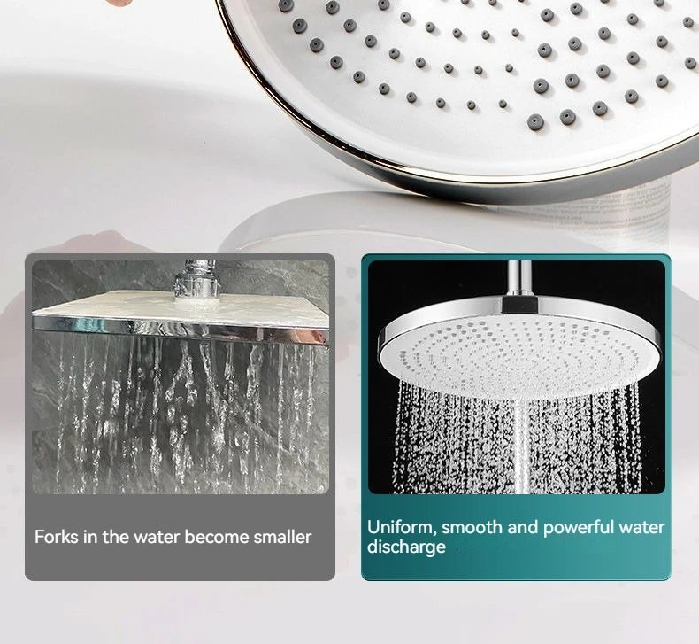 Hygienic bath shower rain ceiling rainfall round Showerhead for Kit Bathroom system supplies items products replacement parts
