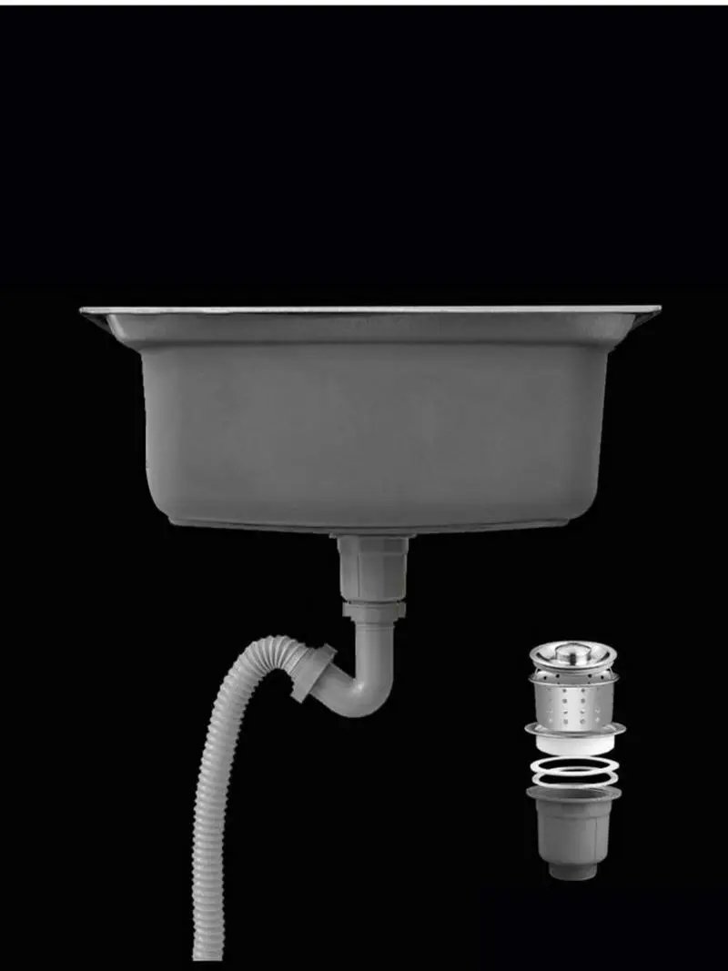 Fabricated Outdoor Free Standing 100% Whole Body Stainless Steel 304 Kitchen Sink Wash Basin and Platform with Bracket