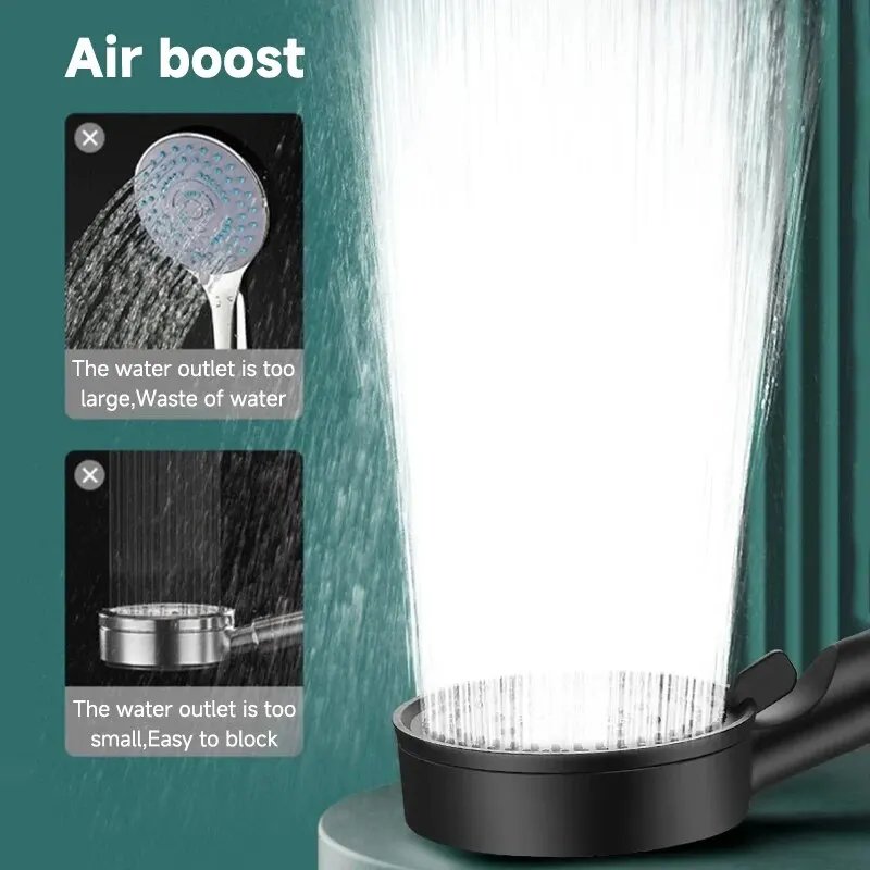 6 Modes Pressure Boost Shower Head Multifunction Adjustable Large Water Shower Nozzle Massage Bathroom Accessory 6 Modes Pressure Boost Shower Head Multifunction Adjustable Large Water Shower Nozzle Massage Bathroom Accessory