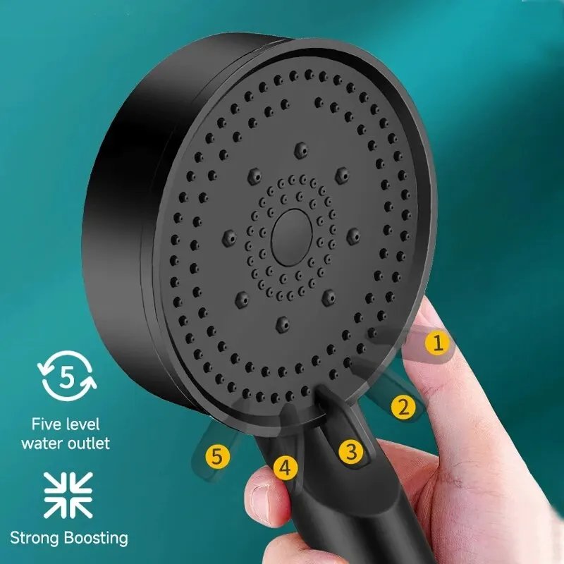 6 Modes Pressure Boost Shower Head Multifunction Adjustable Large Water Shower Nozzle Massage Bathroom Accessory 6 Modes Pressure Boost Shower Head Multifunction Adjustable Large Water Shower Nozzle Massage Bathroom Accessory