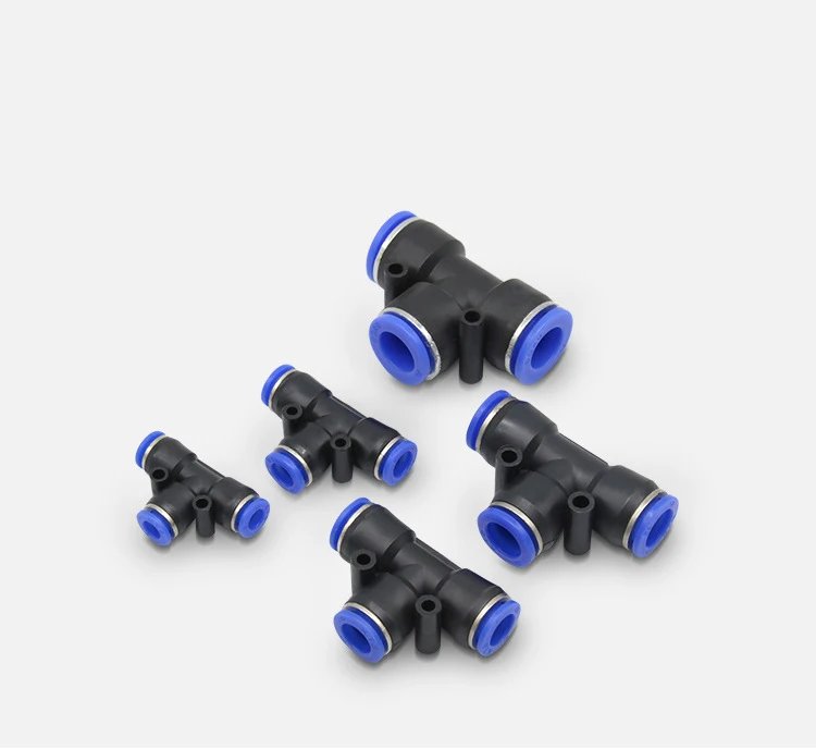 Pneumatic Fitting Pipe Connector Tube Air Quick Fittings Water Push In Hose Plastic 4mm 6mm 8mm 10mm 12mmPV PE PU PY Connectors