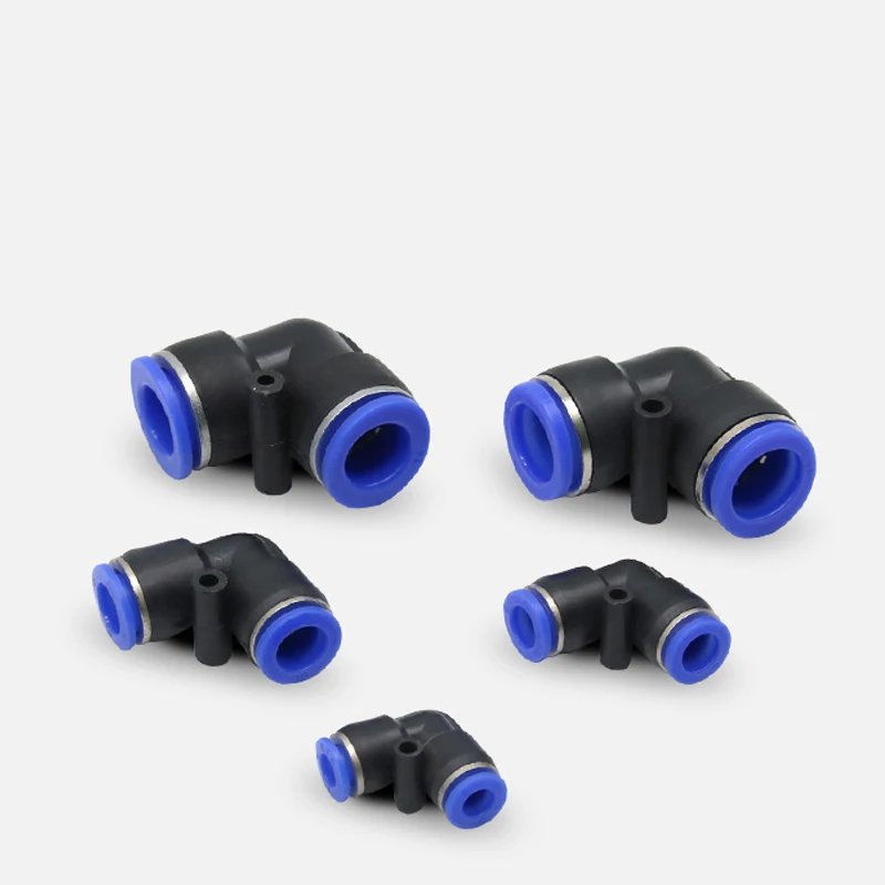 Pneumatic Fitting Pipe Connector Tube Air Quick Fittings Water Push In Hose Plastic 4mm 6mm 8mm 10mm 12mmPV PE PU PY Connectors