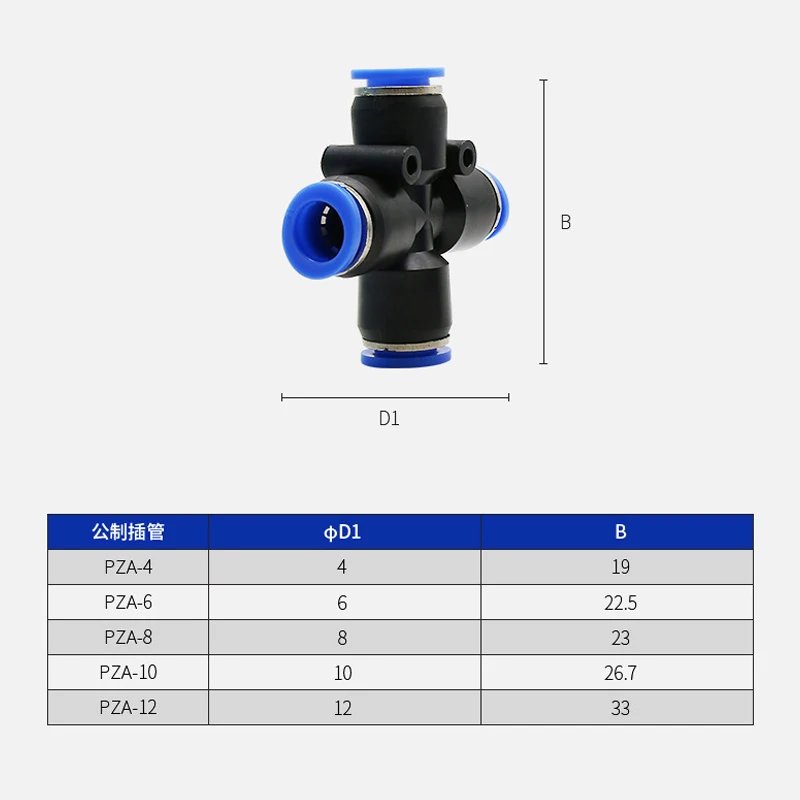 Pneumatic Fitting Pipe Connector Tube Air Quick Fittings Water Push In Hose Plastic 4mm 6mm 8mm 10mm 12mmPV PE PU PY Connectors