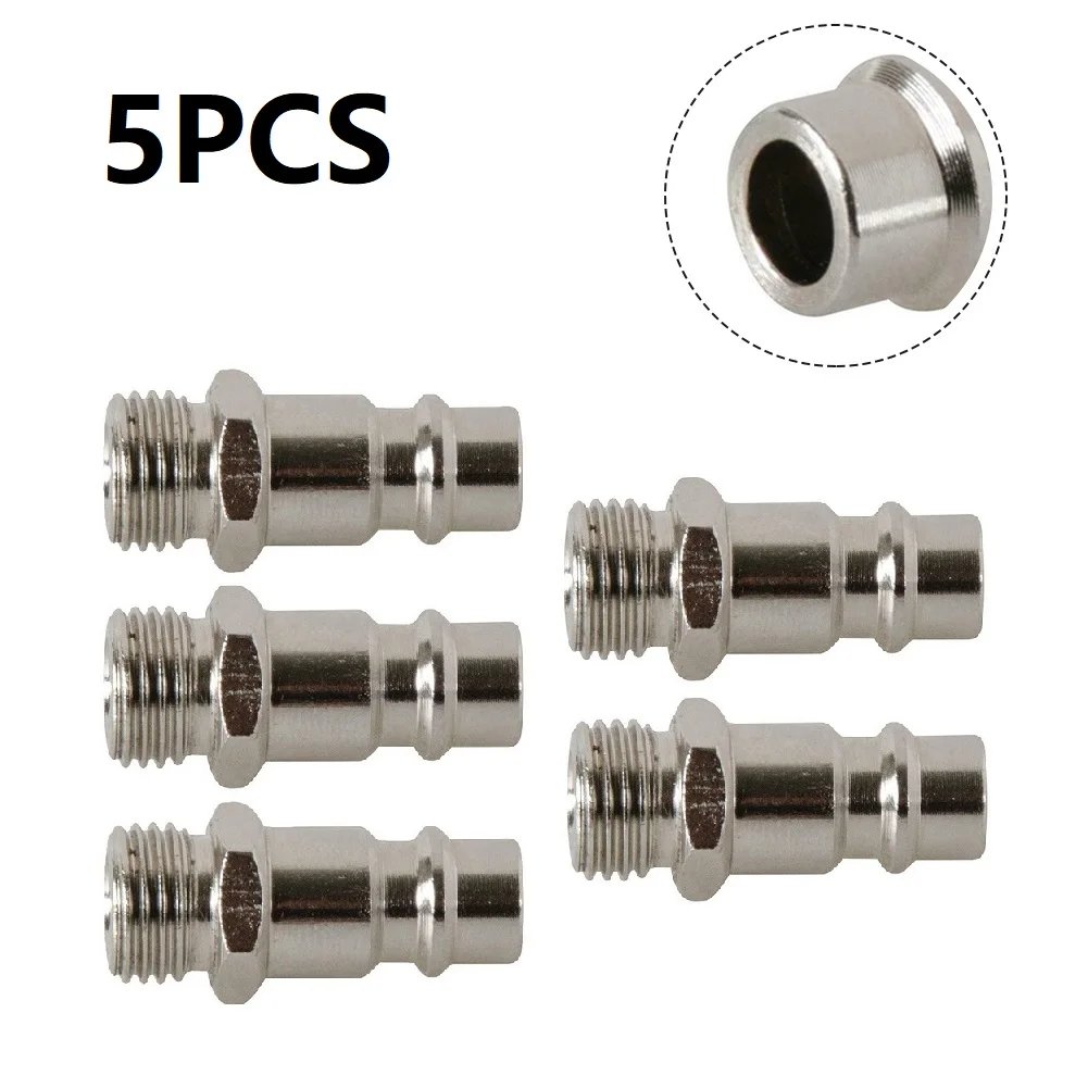 5Pcs Pneumatic Fitting European Standard EU Euro Type Quick Coupling Connector Coupler For Air CompressorMale Thread  BSP Male