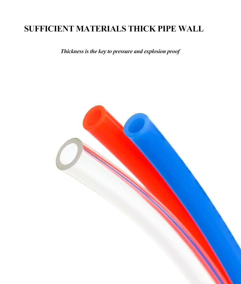 1M/2M/5M/10M/20M Air Component Hose 4mm 6mm 8mm 10mm 12mm Polyurethane Tubing Pneumatic Hose Pu PipeAir Tube Compressor Hose
