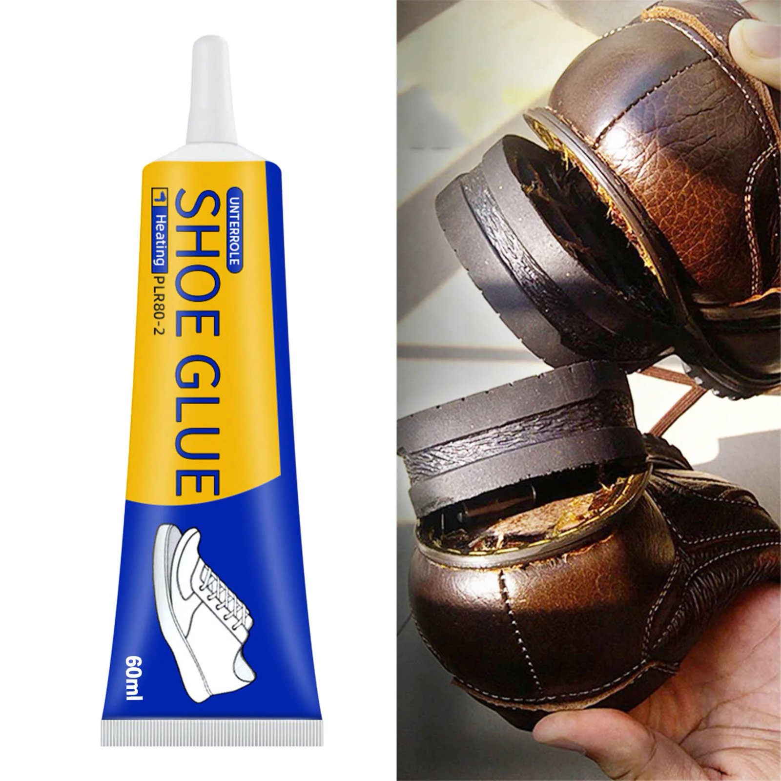 1-3PCS Quick Drying Shoe Glue Repair Shoes Adhesive Shoemaker Repair Fast Universal Adhesive Waterproof Instant Shoe Glue 60ml