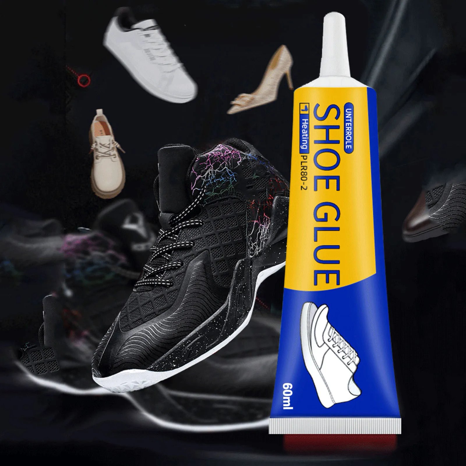 1-3PCS Quick Drying Shoe Glue Repair Shoes Adhesive Shoemaker Repair Fast Universal Adhesive Waterproof Instant Shoe Glue 60ml