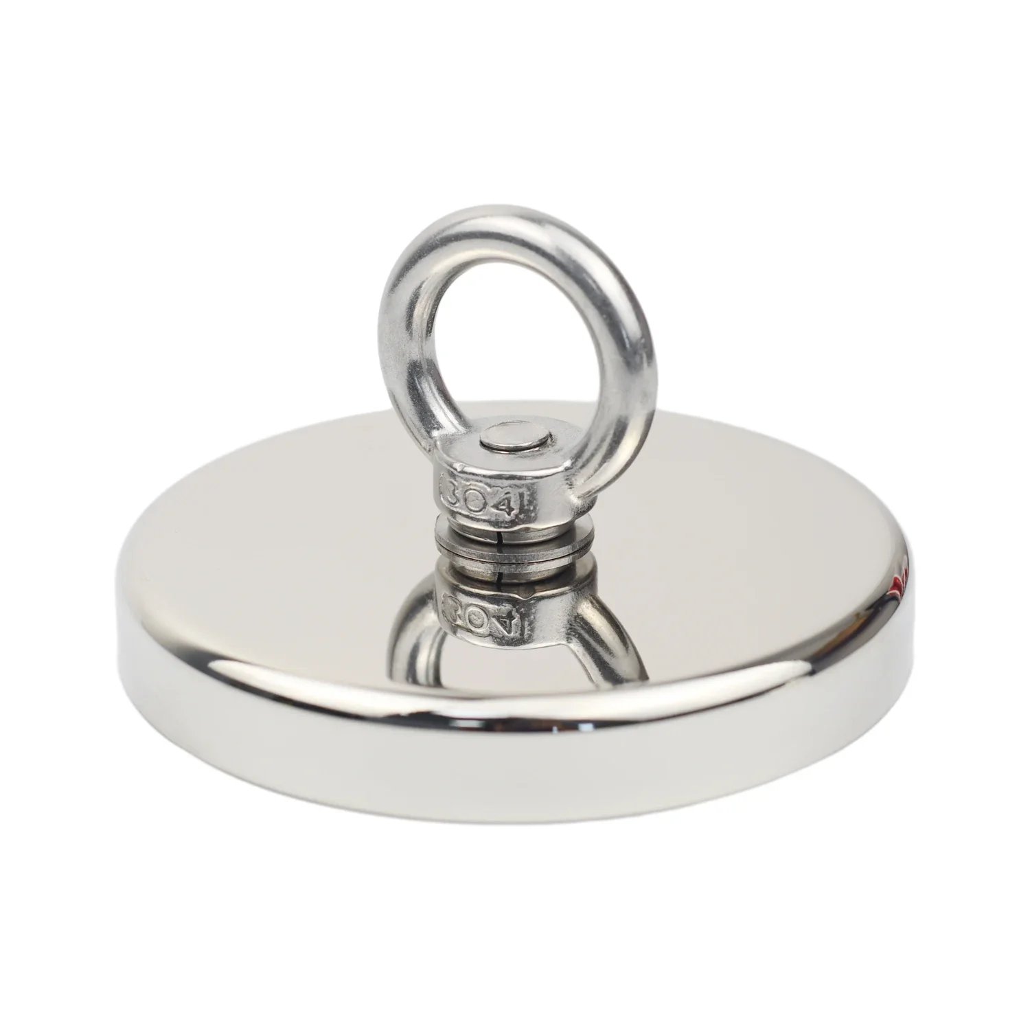 D16~D42mm Super Strong Neodymium Fishing Magnet N52 Heavy Duty Rare Earth Magnet with Countersunk Hole Eyebolt Salvage Magnetic