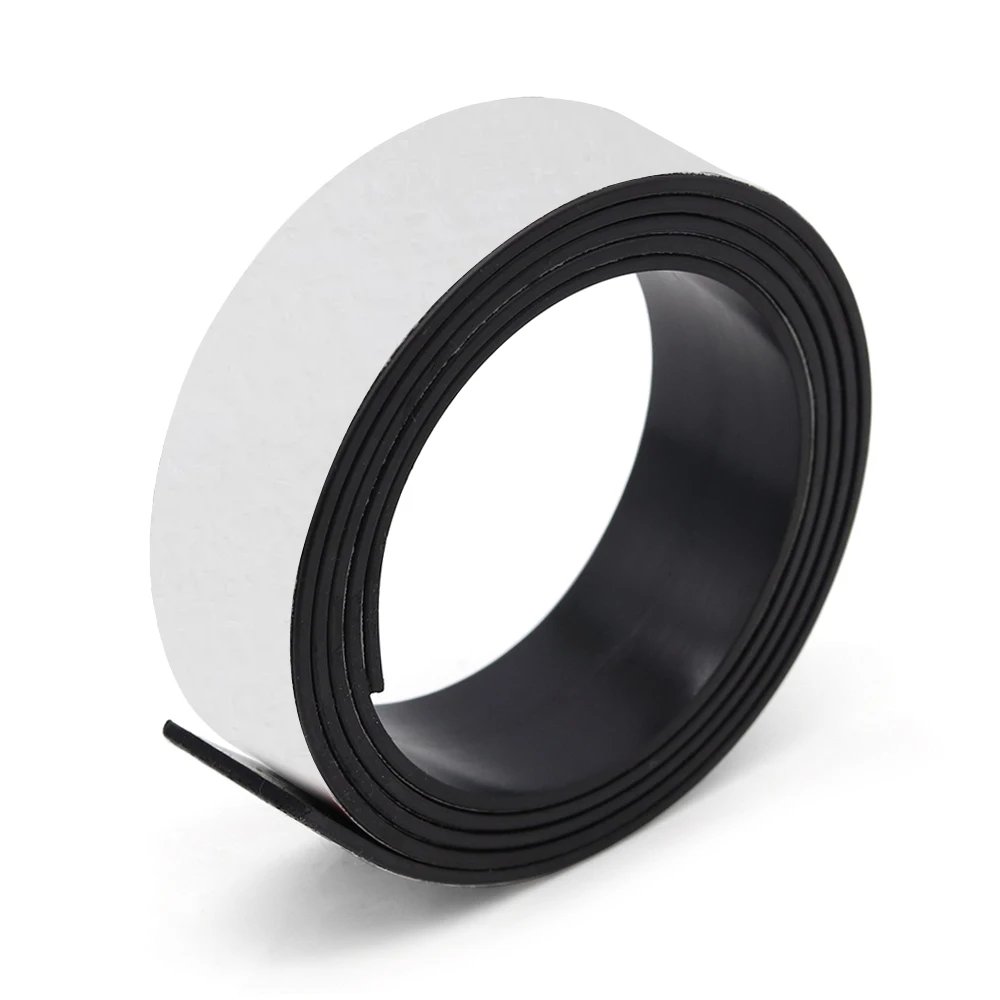 1/2/5/10Meter Self Adhesive Magnetic Tape Rubber Magnet  Tape Strong Flexible Magnet Stripe for refrigerator photo posters