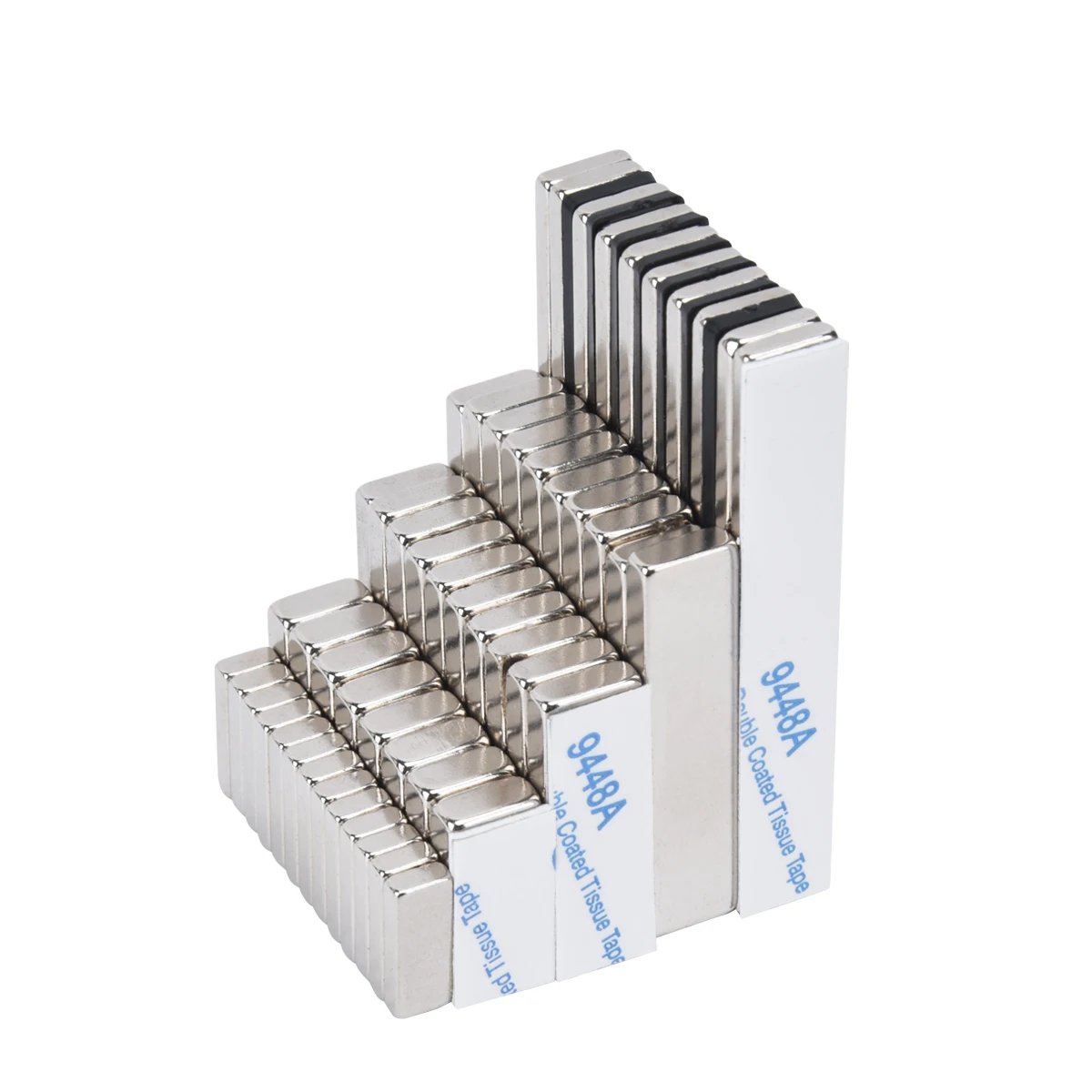 Powerful Self-Adhesive Magnet Square Magnetic Sheets with Double-Sided Pad Rare Earth Neodymium Magnets for DIY Organize Holders Powerful Self-Adhesive Magnet Square Magnetic Sheets with Double-Sided Pad Rare Earth Neodymium Magnets for DIY Organize Holders