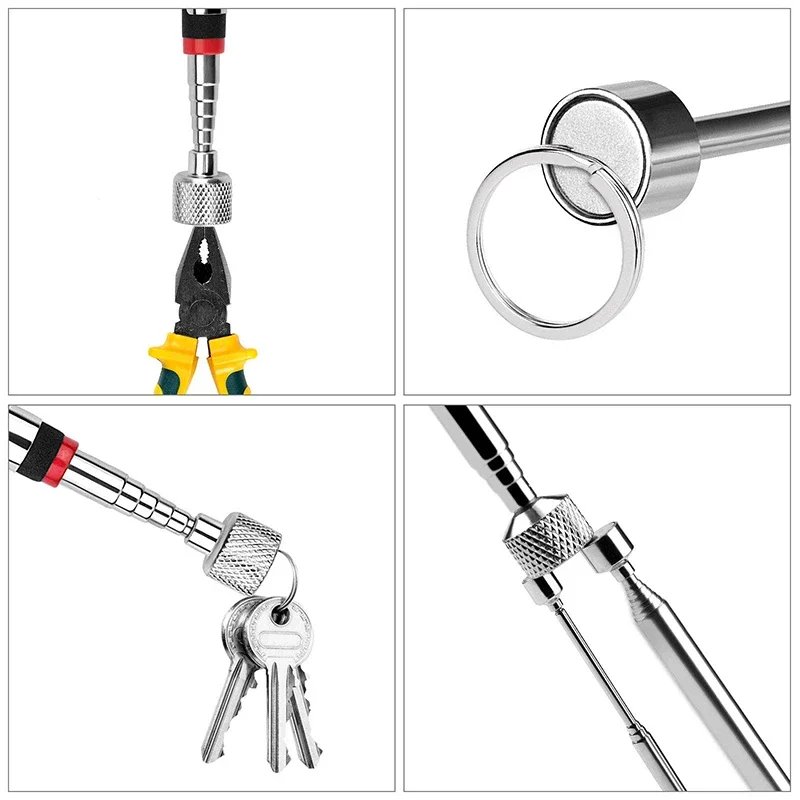 Magnetic Pickup Tool Telescopic Adjustable Magnetic Pick-Up Tool Grip Extendable Magnet Stick Handy Tool for Picking Up Nut Bolt Magnetic Pickup Tool Telescopic Adjustable Magnetic Pick-Up Tool Grip Extendable Magnet Stick Handy Tool for Picking Up Nut Bolt