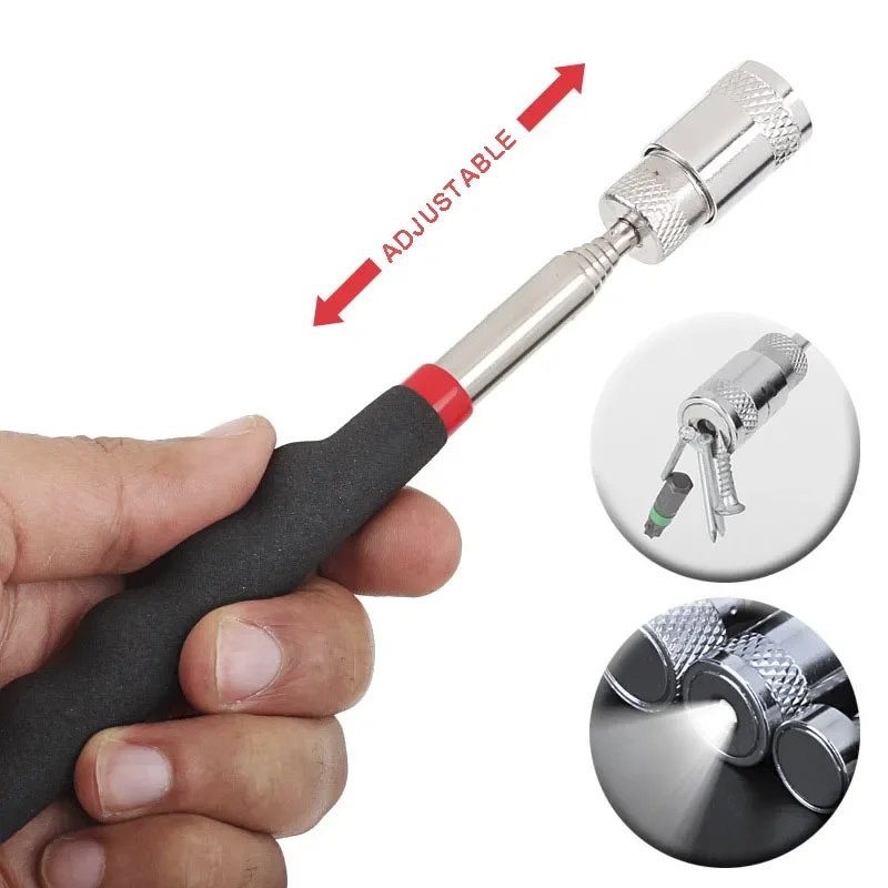 Magnetic Pickup Tool Telescopic Adjustable Magnetic Pick-Up Tool Grip Extendable Magnet Stick Handy Tool for Picking Up Nut Bolt Magnetic Pickup Tool Telescopic Adjustable Magnetic Pick-Up Tool Grip Extendable Magnet Stick Handy Tool for Picking Up Nut Bolt