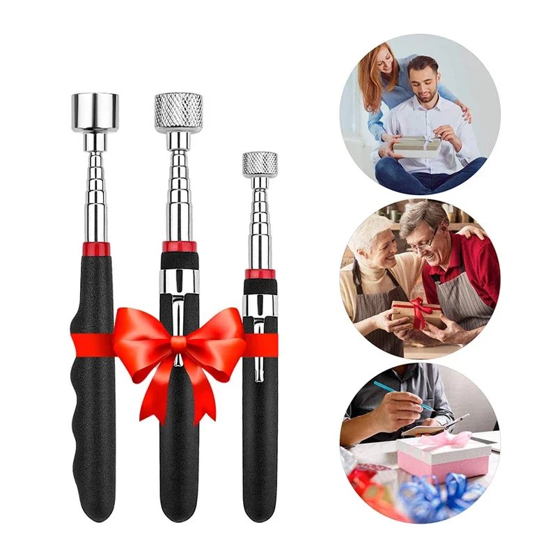 Magnetic Pickup Tool Telescopic Adjustable Magnetic Pick-Up Tool Grip Extendable Magnet Stick Handy Tool for Picking Up Nut Bolt Magnetic Pickup Tool Telescopic Adjustable Magnetic Pick-Up Tool Grip Extendable Magnet Stick Handy Tool for Picking Up Nut Bolt