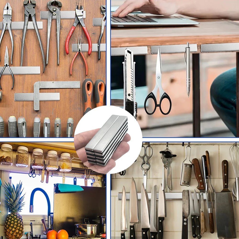 1/3/5/10/20Pcs 60x10x3 Powerful Neodymium Magnets 60mm x 10mm x3mm N35 Rectangular Block Super Strong Permanent Magnetic imanes