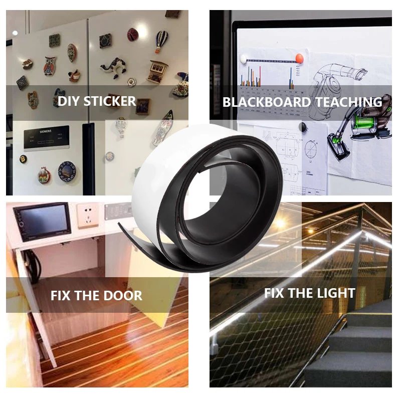 Strong Flexible Magnet Strip Self Adhesive Magnetic Tape Rubber Magnet Tape Lenght 39.37inch Strong Flexible Magnet Strip Self Adhesive Magnetic Tape Rubber Magnet Tape Lenght 39.37inch