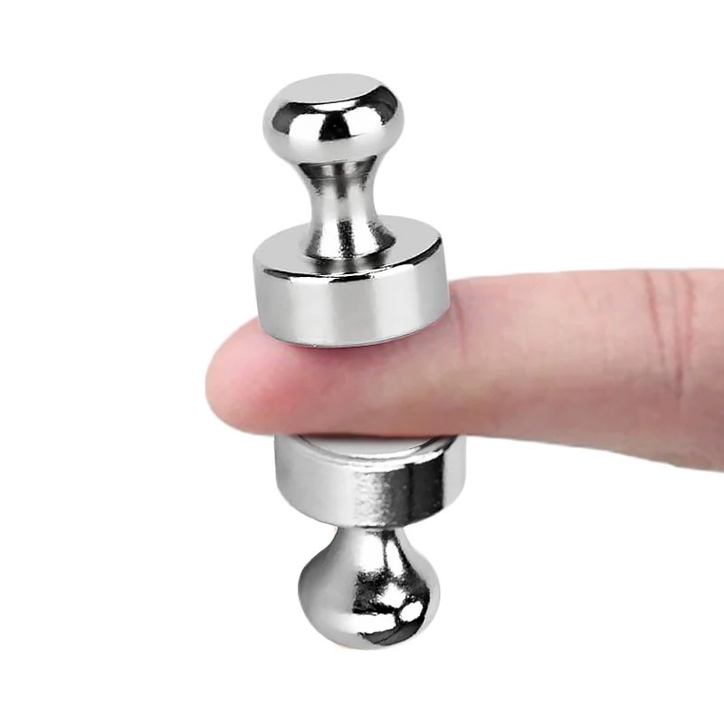 Metal Strong Magnetic Pushpins Neodymium Magnets Whiteboard Fridge Thumbtack Durable Power Magnet Push Pins for Office School