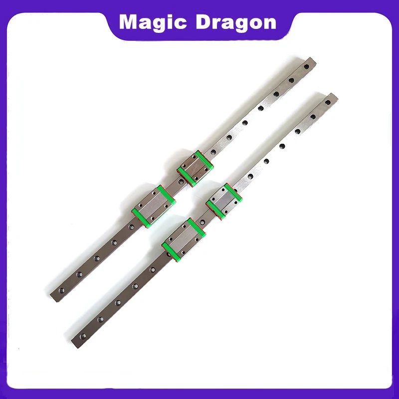 12mm Linear Guide MGN12 100 150 200 250 300 350 400 450 500 550 600 700 800 1000 mm +MGN12H or MGN12C block 3d printer CNC