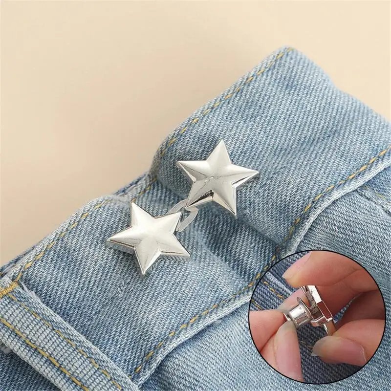 1Pcs Adjustable Clips for Pants Fastener Pants Pin Retractable Button Loose Button for Waist for Jeans Perfect Fit Reduce Waist 1Pcs Adjustable Clips for Pants Fastener Pants Pin Retractable Button Loose Button for Waist for Jeans Perfect Fit Reduce Waist