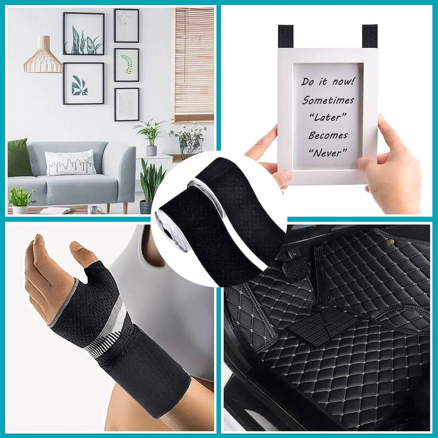 5Meter Magic Sticker Tape Scratch Tapes Self Adhesive Extra Strong Double Sided Adhesive Sticker Powerful Hook and Loop Fastener