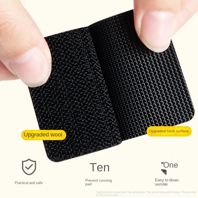 Wholesale Double Sided High Adhesive Fixed Stickers Car Accessories Hook-and-loop Fastener Self-adhesive Attaches Scratch Strap