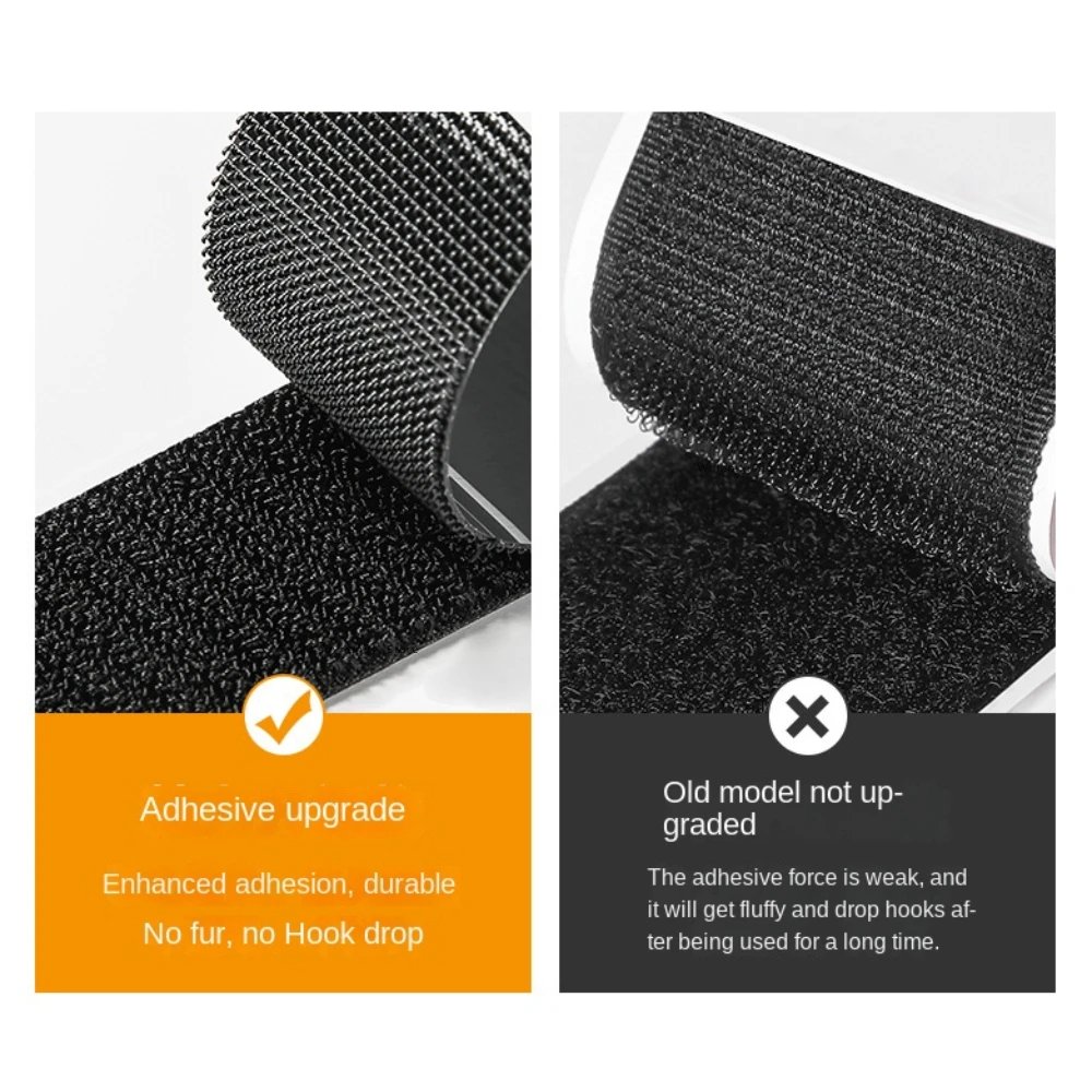 Wholesale Double Sided High Adhesive Fixed Stickers Car Accessories Hook-and-loop Fastener Self-adhesive Attaches Scratch Strap