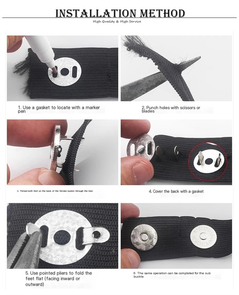 10 Pcs/Pack 14-18MM Magnetic Snap Fasteners Clasps Buttons Handbag Purse Wallet Craft Bags Parts Accessories