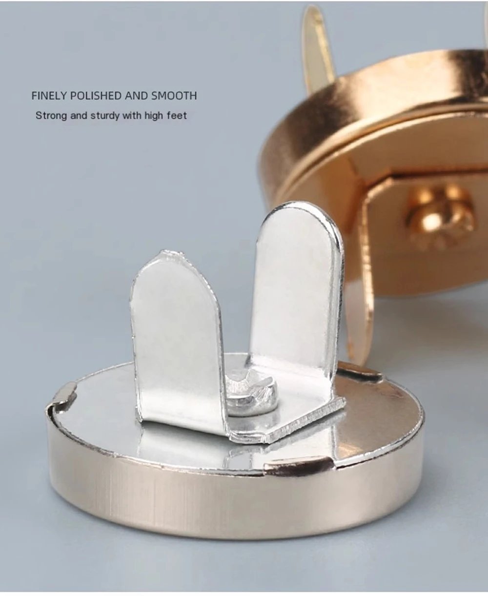 10 Pcs/Pack 14-18MM Magnetic Snap Fasteners Clasps Buttons Handbag Purse Wallet Craft Bags Parts Accessories