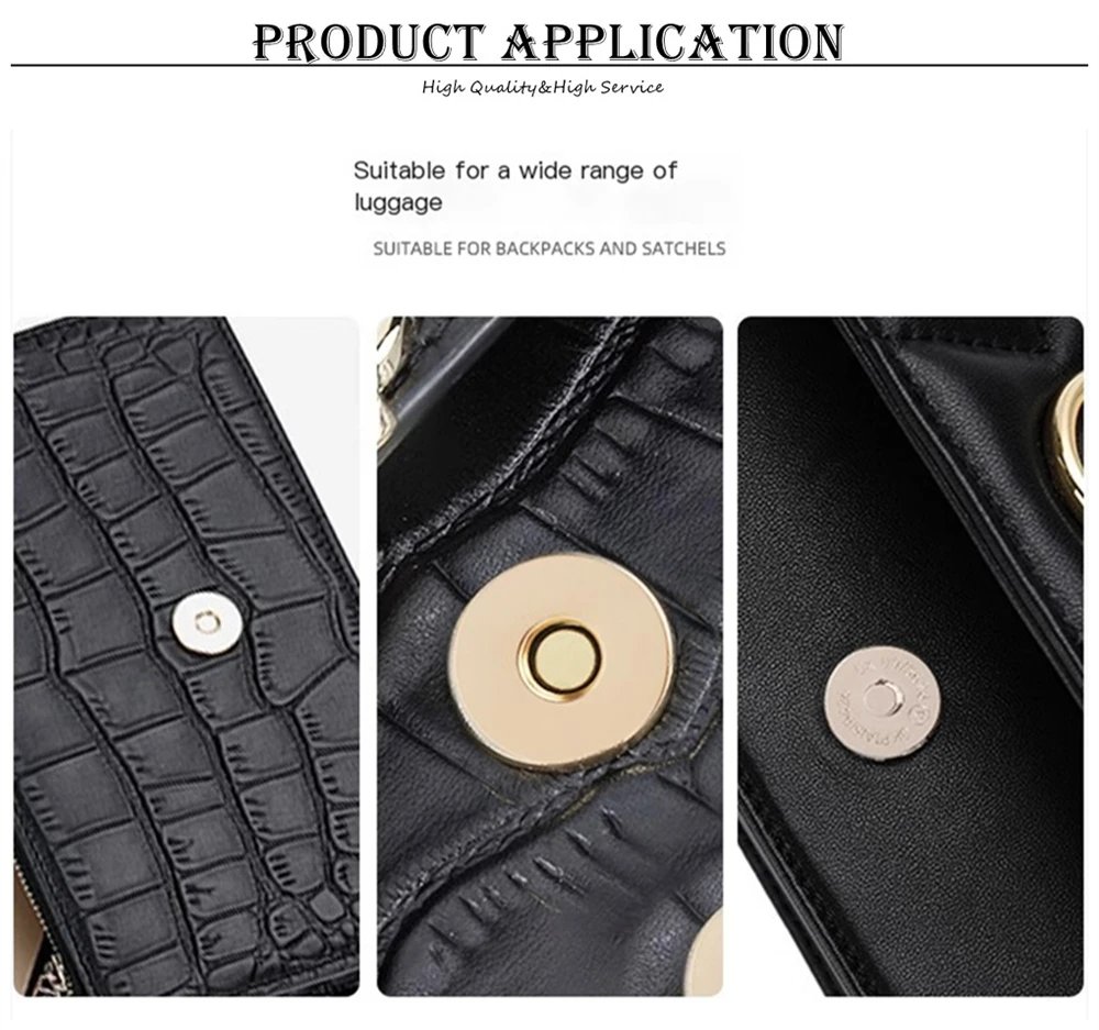 10 Pcs/Pack 14-18MM Magnetic Snap Fasteners Clasps Buttons Handbag Purse Wallet Craft Bags Parts Accessories