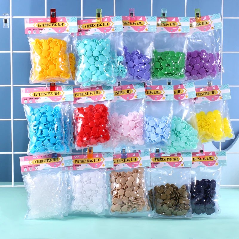 Wholesale T5 Plastic Snap Buttons For Clothing DIY Garment Press Stud Fasteners Used to Kids diapers/Bibs/Bags/Folder/