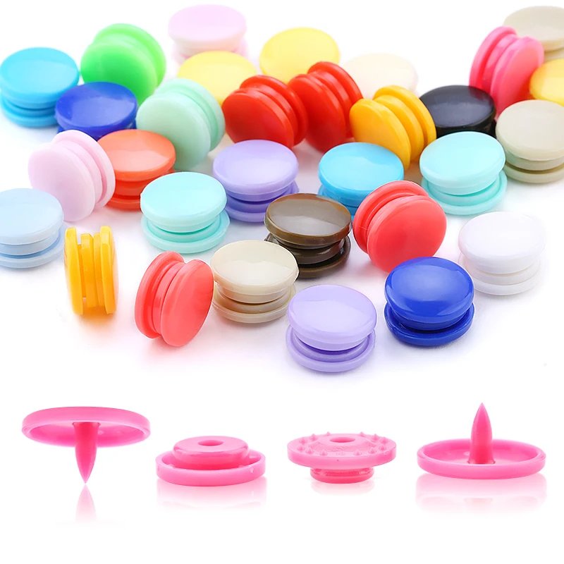 Wholesale T5 Plastic Snap Buttons For Clothing DIY Garment Press Stud Fasteners Used to Kids diapers/Bibs/Bags/Folder/
