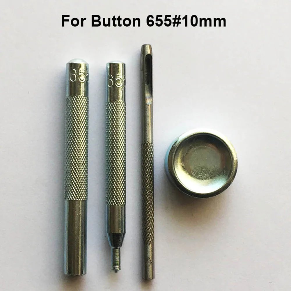 50set Leather Snap Fasteners Kit,10mm 12mm 15mm Metal Button Snaps Press Studs,4 Install Tools, Leather Snaps for Clothes