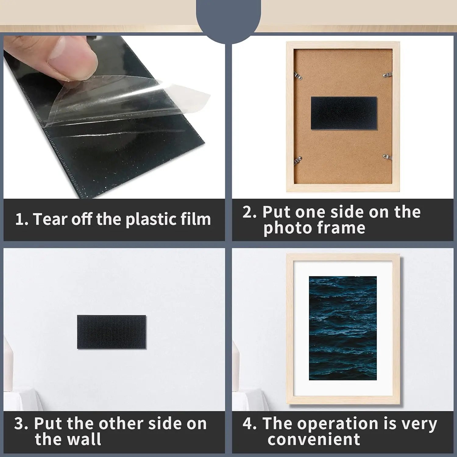 Self-adhesive Touch Fastener Tape Black Carpet Pad Fixing Stickers Double Faced Mat Fixed Patch Home Floor Anti Skid Grip Tapes