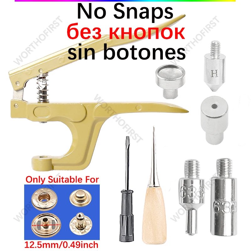 Metal Snap Fasteners Button Kits with Fastener Botones Installation Pliers Sewing Accessories For Clothing Jacket Leather Craft Metal Snap Fasteners Button Kits with Fastener Botones Installation Pliers Sewing Accessories For Clothing Jacket Leather Craft