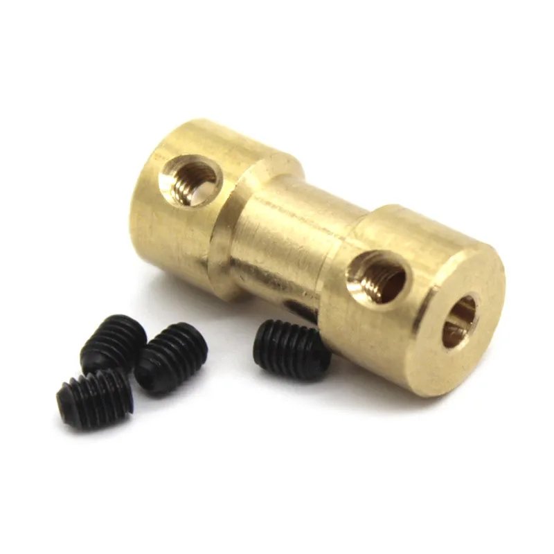 Brass Rigid Motor Shaft Coupling Coupler Motor Transmission Joint Connector Sleeve Adapter 2mm 2.3mm 3mm 3.17mm 4mm 5mm 6mm Brass Rigid Motor Shaft Coupling Coupler Motor Transmission Joint Connector Sleeve Adapter 2mm 2.3mm 3mm 3.17mm 4mm 5mm 6mm