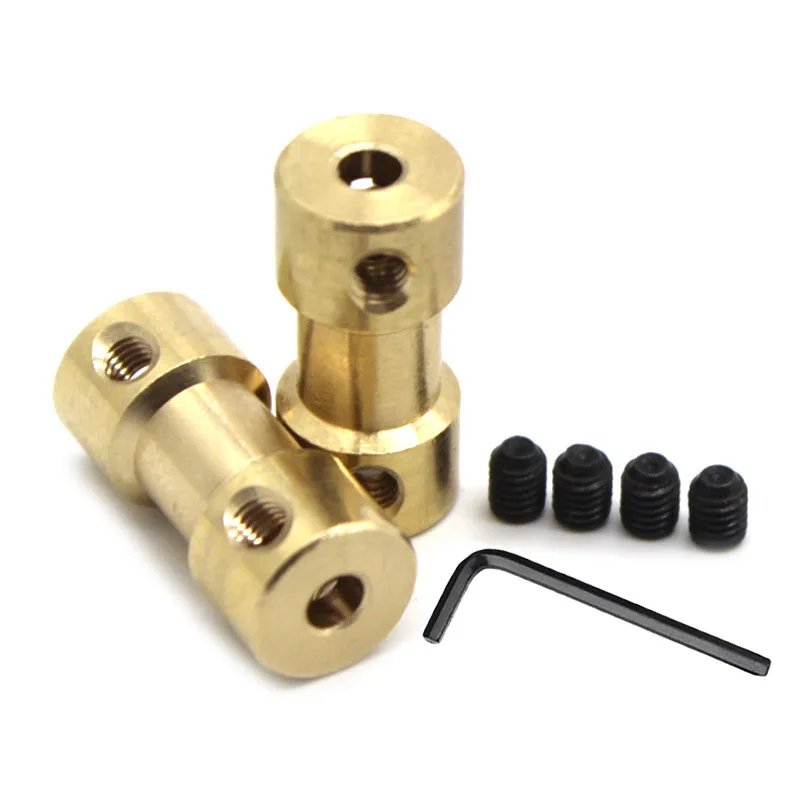 Brass Rigid Motor Shaft Coupling Coupler Motor Transmission Joint Connector Sleeve Adapter 2mm 2.3mm 3mm 3.17mm 4mm 5mm 6mm Brass Rigid Motor Shaft Coupling Coupler Motor Transmission Joint Connector Sleeve Adapter 2mm 2.3mm 3mm 3.17mm 4mm 5mm 6mm