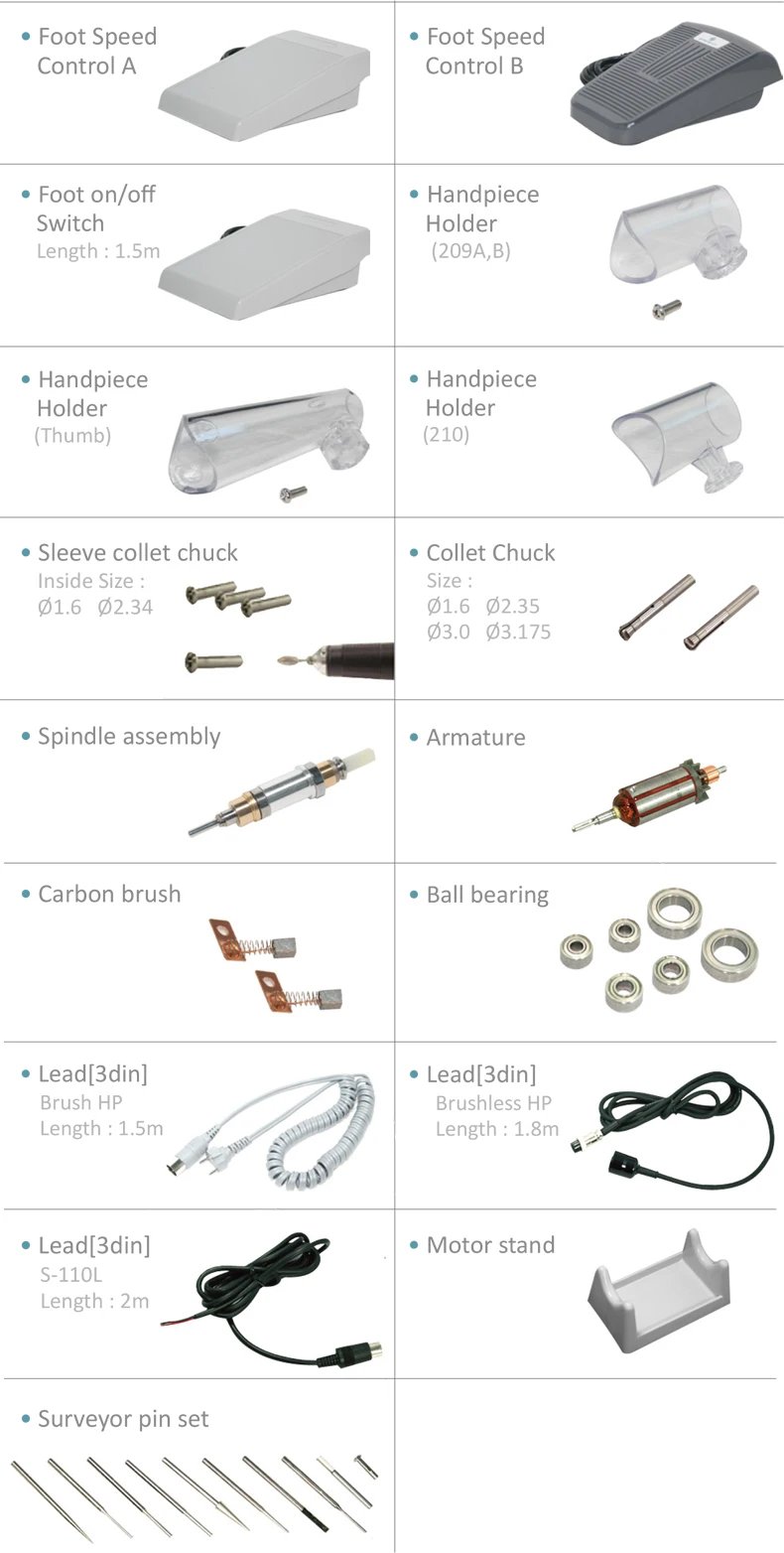 1030 1030 1260 1480 4Pcs Bearings For Manicure Handle Bearing For Marathon Pen SDE-H37L1 SDE-H35SP1 Power Transmission Parts