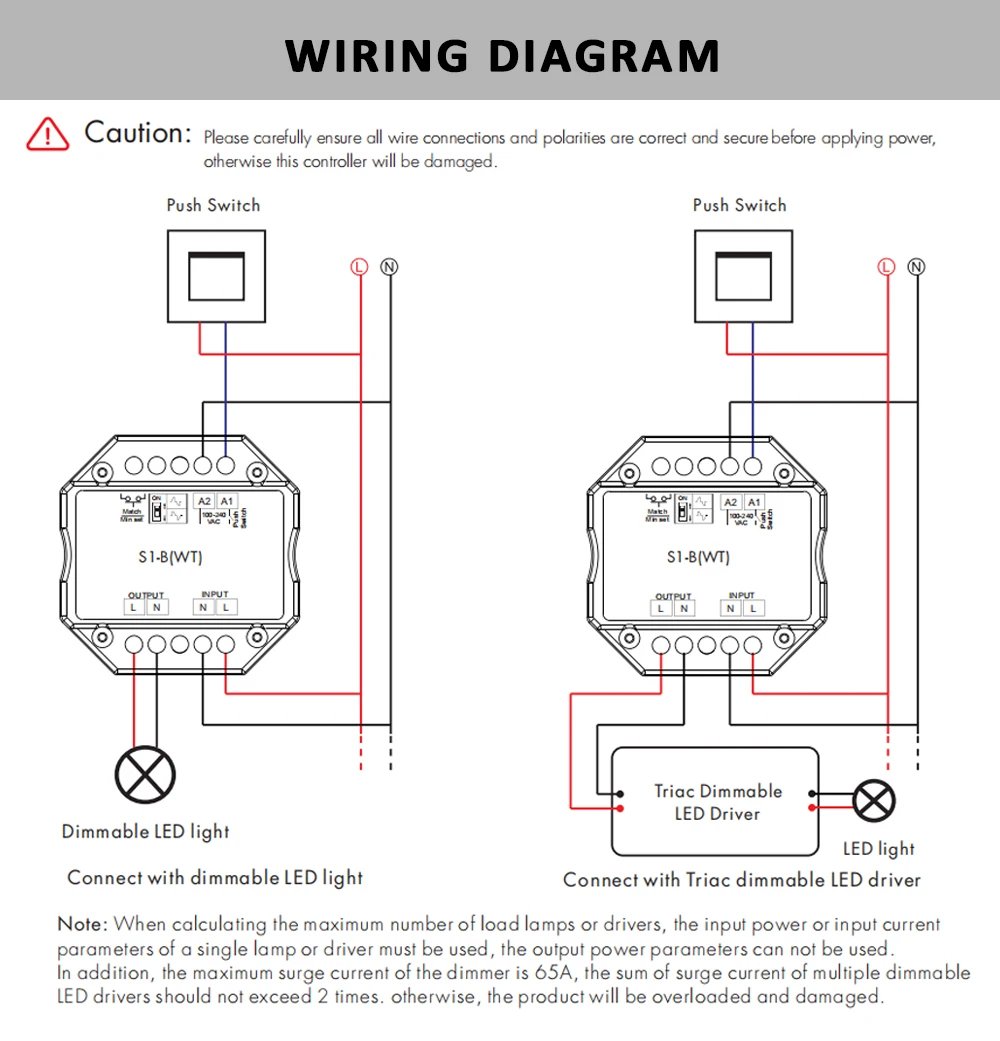 Tuya Dimmer Switch 220V Wifi Smart Life APP 2.4G Wireless RF Remote Control LED Lamp Bulb Light Triac Dimer Controller S1-B-WT Tuya Dimmer Switch 220V Wifi Smart Life APP 2.4G Wireless RF Remote Control LED Lamp Bulb Light Triac Dimer Controller S1-B-WT